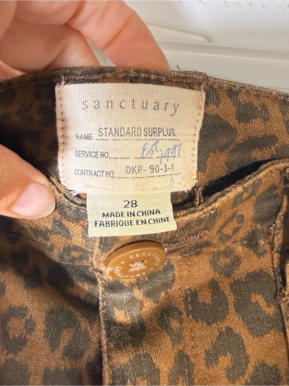 Sanctuary Leopard Print Skinny Pants - Brown & Black